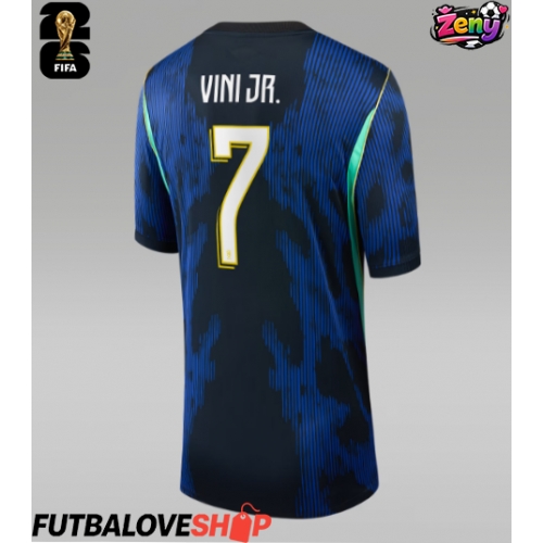 Dres Brazília Vinicius Junior #7 Preč pre Ženy MS 2026 Krátky Rukáv